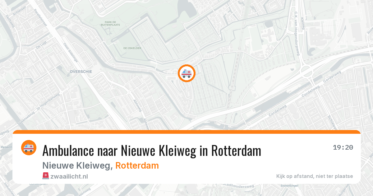 Ambulance naar Nieuwe Kleiweg in Rotterdam — 28 mei 2026