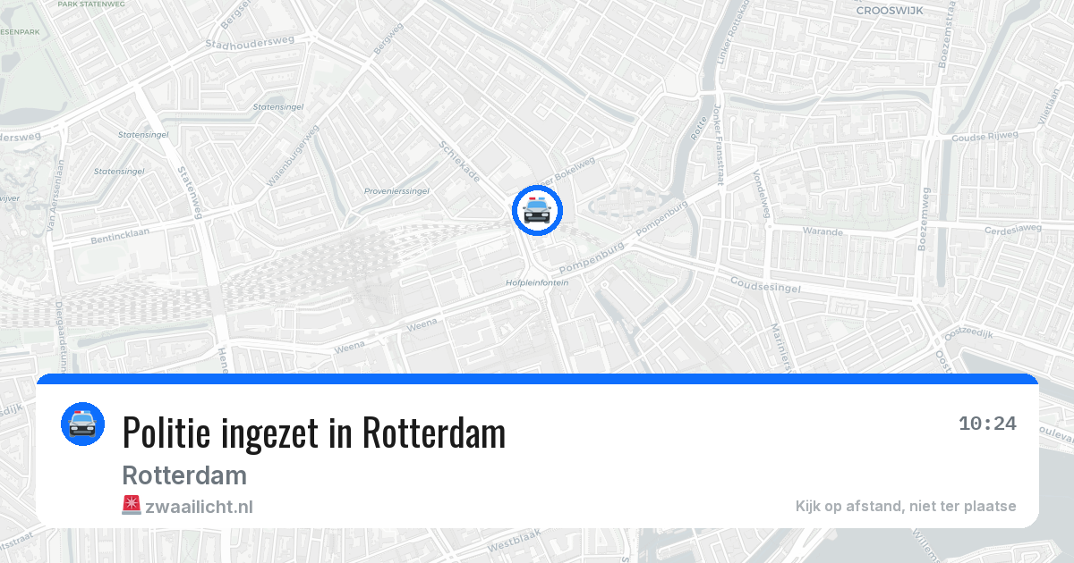 Politie ingezet in Rotterdam — 6 mei 2026 | 🚨 Zwaailicht.nl