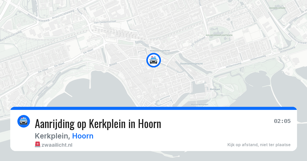 Aanrijding op Kerkplein in Hoorn — 24 mrt 2026