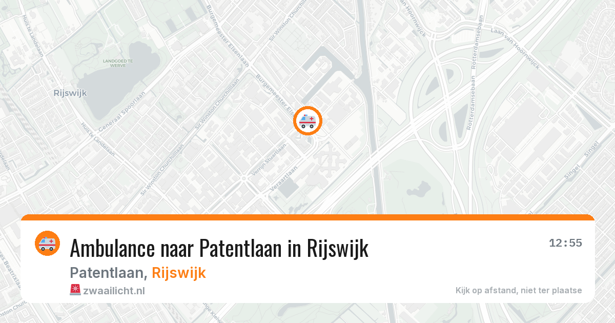 Ambulance naar Patentlaan in Rijswijk — 3 aug 2026