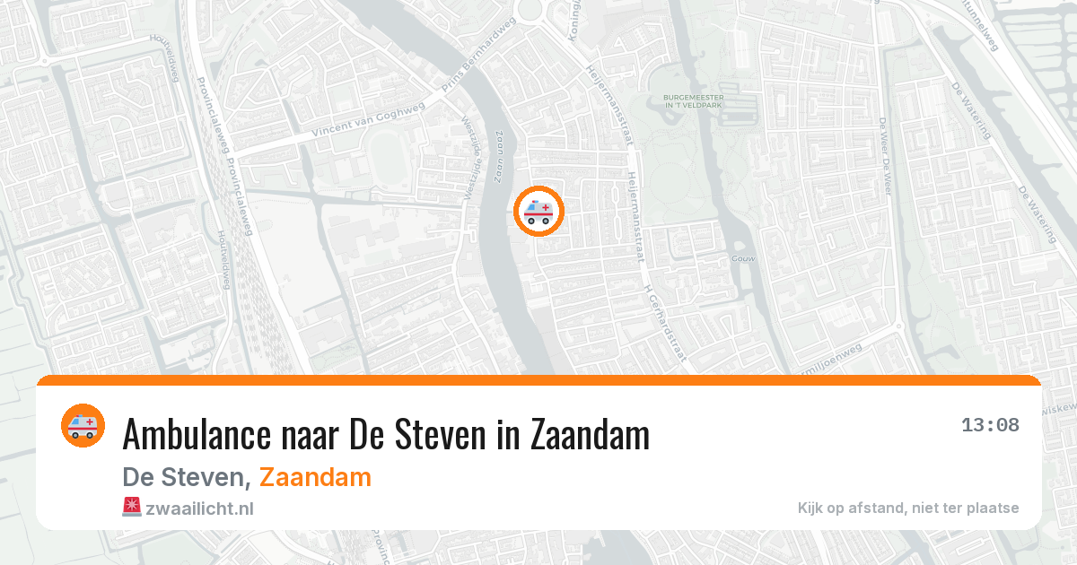 Ambulance naar De Steven in Zaandam — 24 feb 2026
