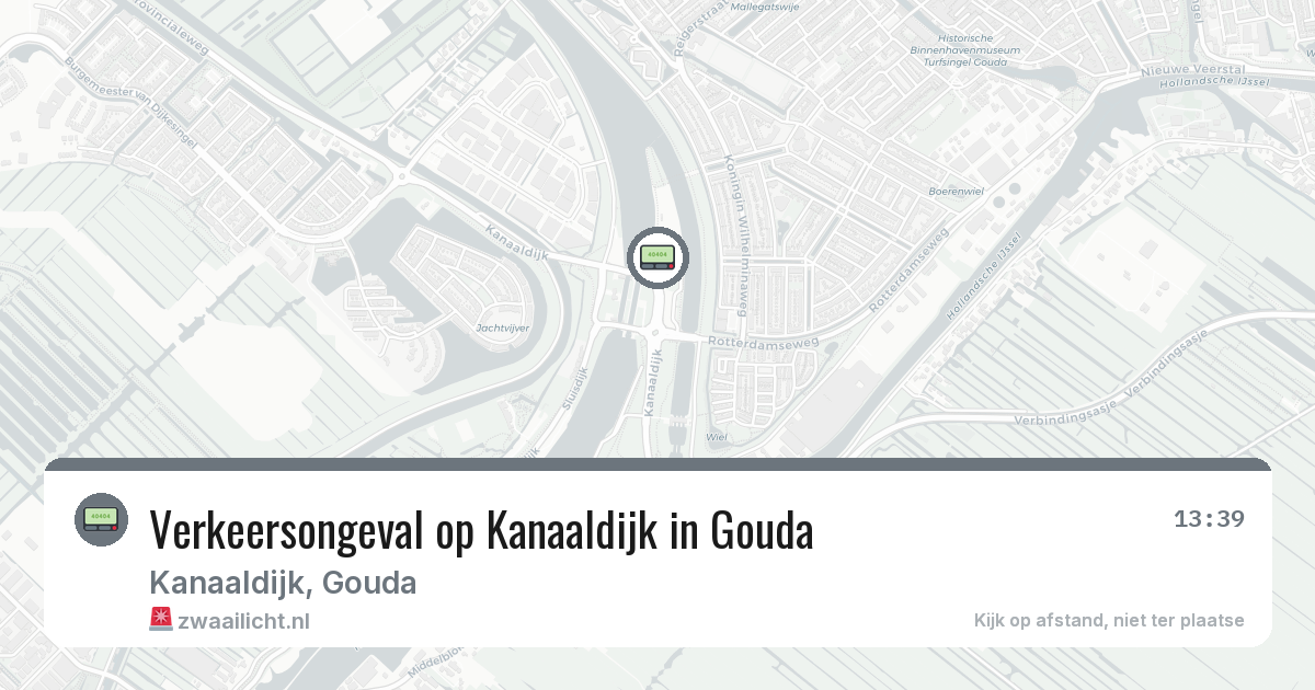 Verkeersongeval op Kanaaldijk in Gouda — 8 feb 2026