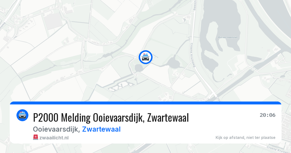 P2000 Melding Ooievaarsdijk, Zwartewaal — 24 jun 2026
