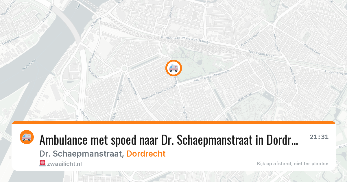 Ambulance met spoed naar Dr. Schaepmanstraat in Dordrecht — 3 apr 2026