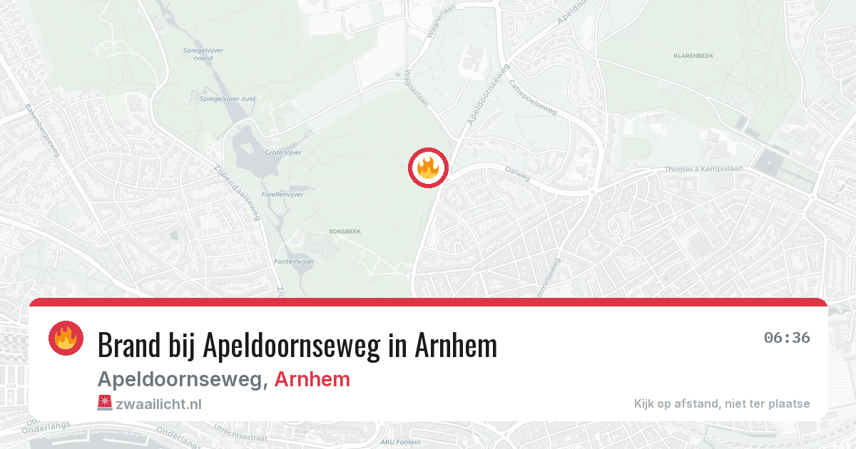 Brand bij Apeldoornseweg in Arnhem — 28 jun 2026
