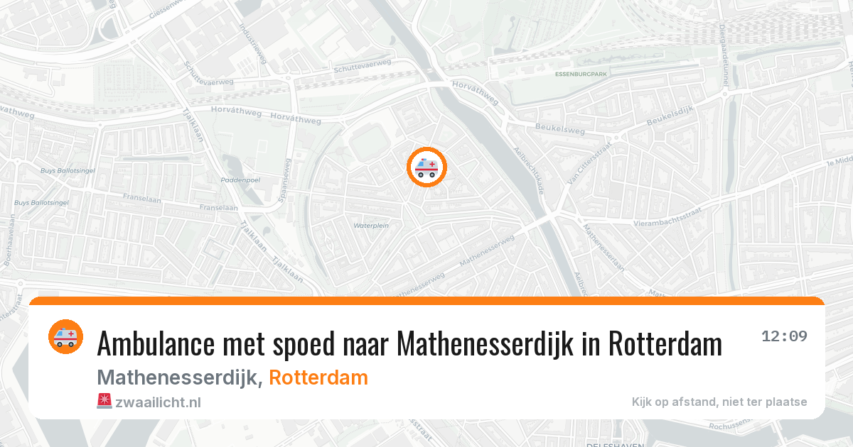 Ambulance met spoed naar Mathenesserdijk in Rotterdam — 10 mrt 2026