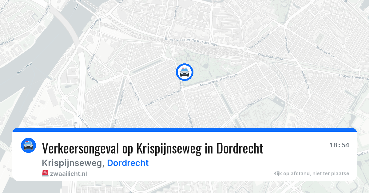 Verkeersongeval op Krispijnseweg in Dordrecht — 22 jan 2026