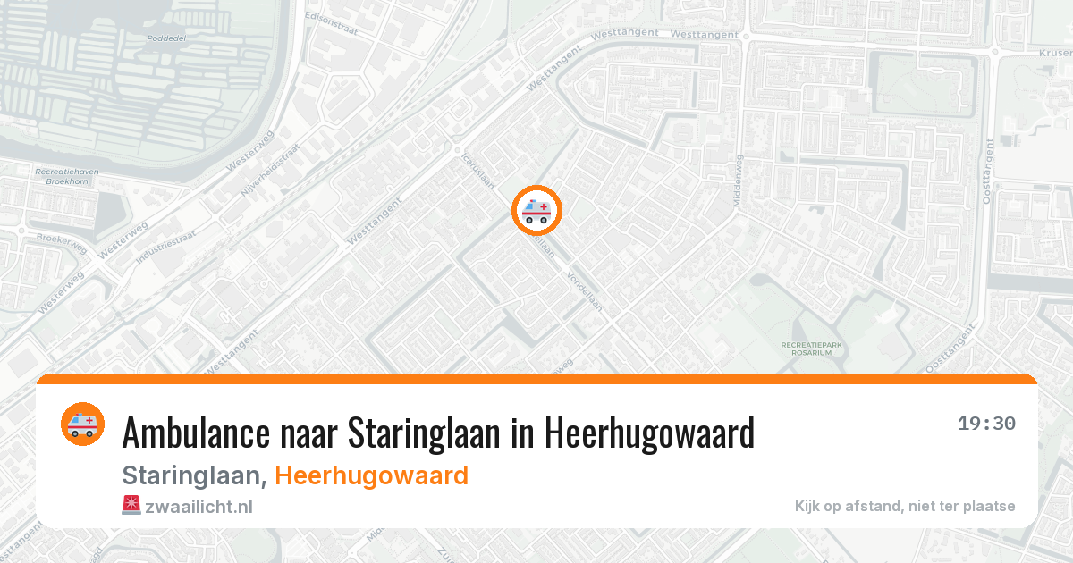 Ambulance naar Staringlaan in Heerhugowaard — 23 jun 2026