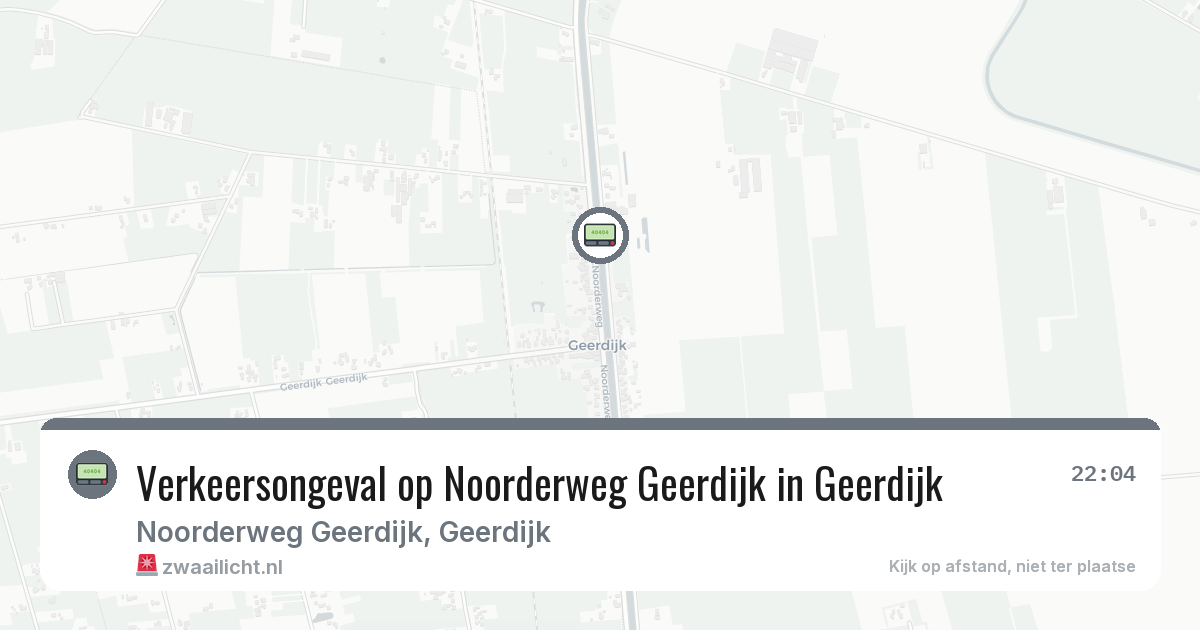 Verkeersongeval op Noorderweg Geerdijk in Geerdijk — 8 feb 2026