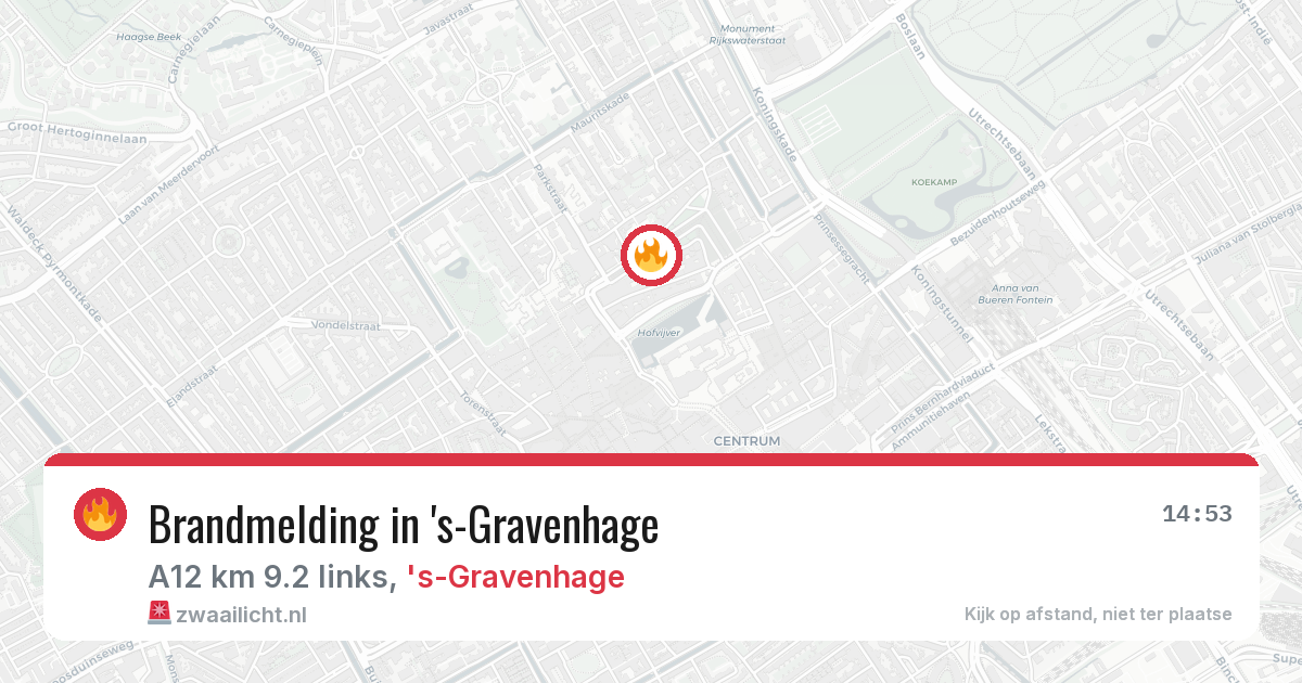 Brandmelding in 's-Gravenhage — 30 jun 2026