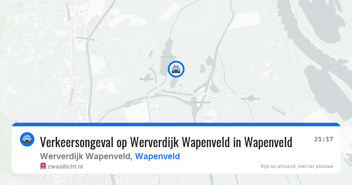 Verkeersongeval op Werverdijk Wapenveld in Wapenveld — 28 jul 2026