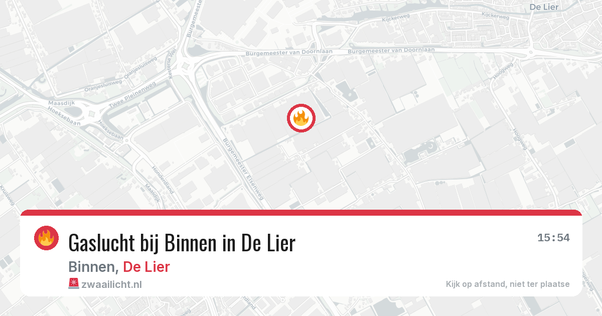 Gaslucht bij Binnen in De Lier — 4 aug 2026