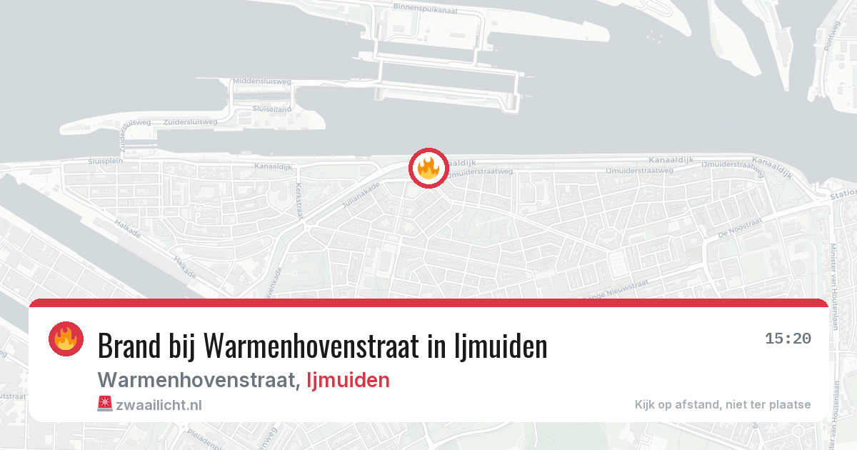 Brand bij Warmenhovenstraat in Ijmuiden — 23 jun 2026