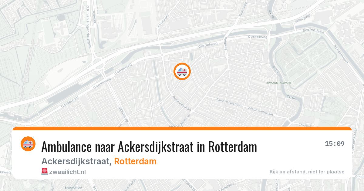 Ambulance naar Ackersdijkstraat in Rotterdam — 8 jul 2026
