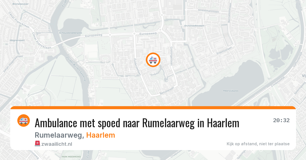 Ambulance met spoed naar Rumelaarweg in Haarlem — 2 jul 2026