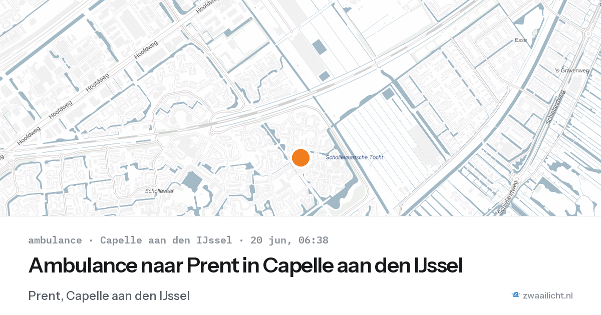 Ambulance naar Prent in Capelle aan den IJssel — 20 jun 2026