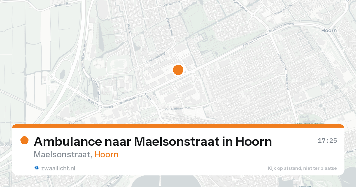 Ambulance naar Maelsonstraat in Hoorn — 7 feb 2026