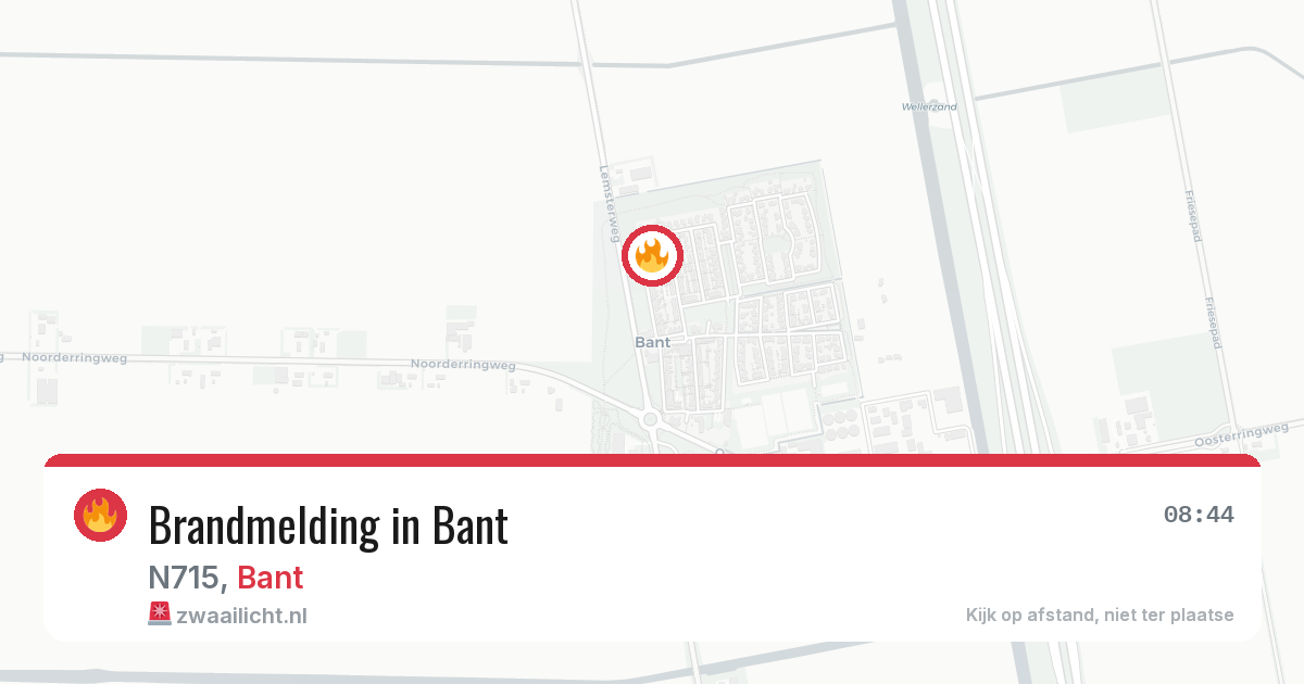 Brandmelding in Bant — 28 jun 2026