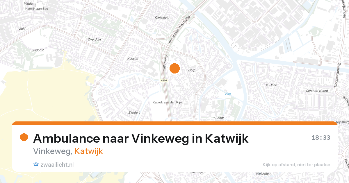 Ambulance naar Vinkeweg in Katwijk — 21 apr 2026