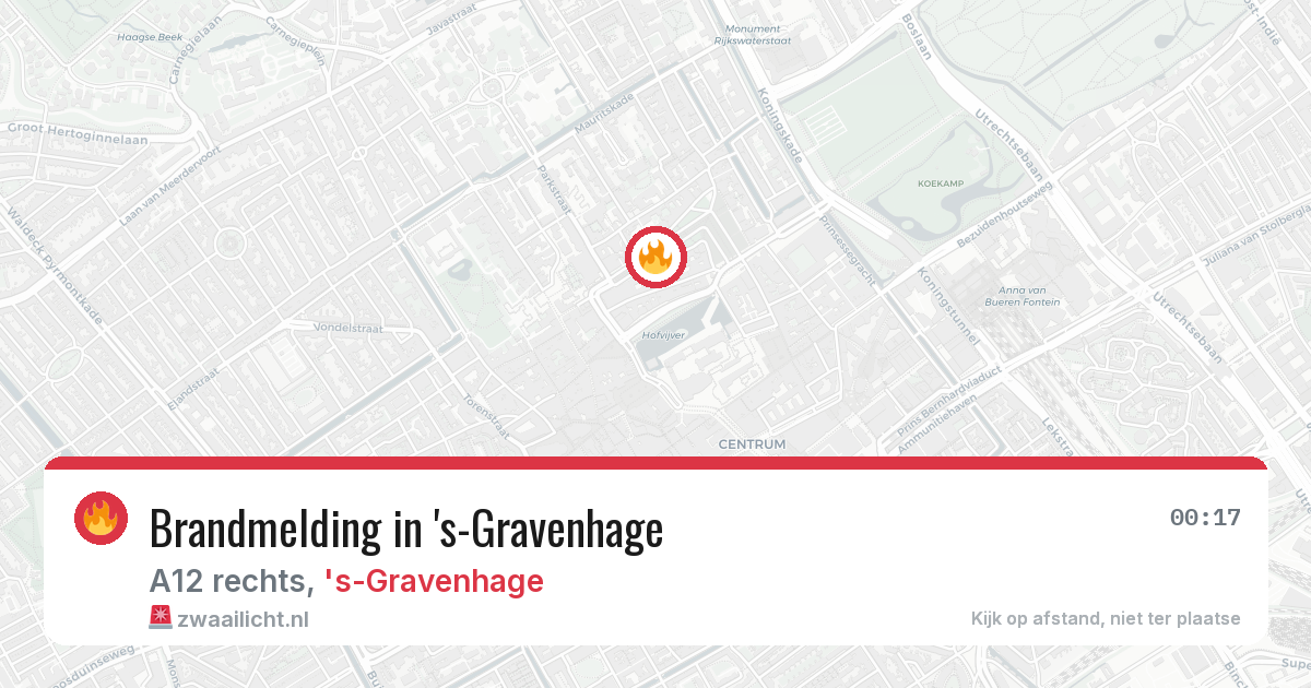 Brandmelding in 's-Gravenhage — 3 jun 2026