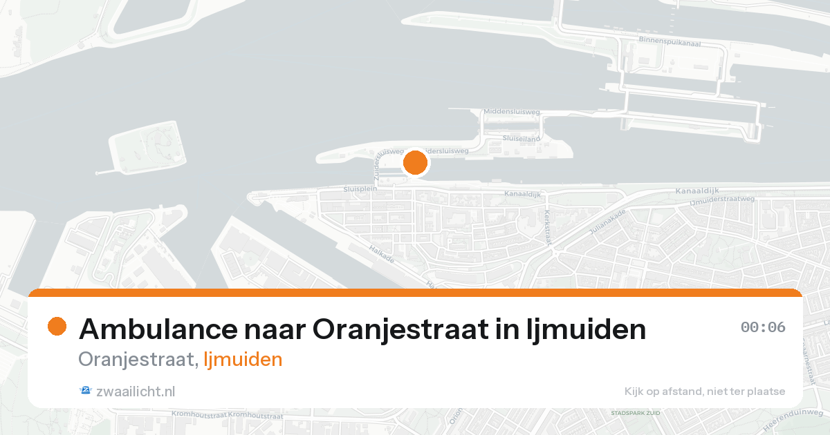 Ambulance naar Oranjestraat in Ijmuiden — 7 feb 2026