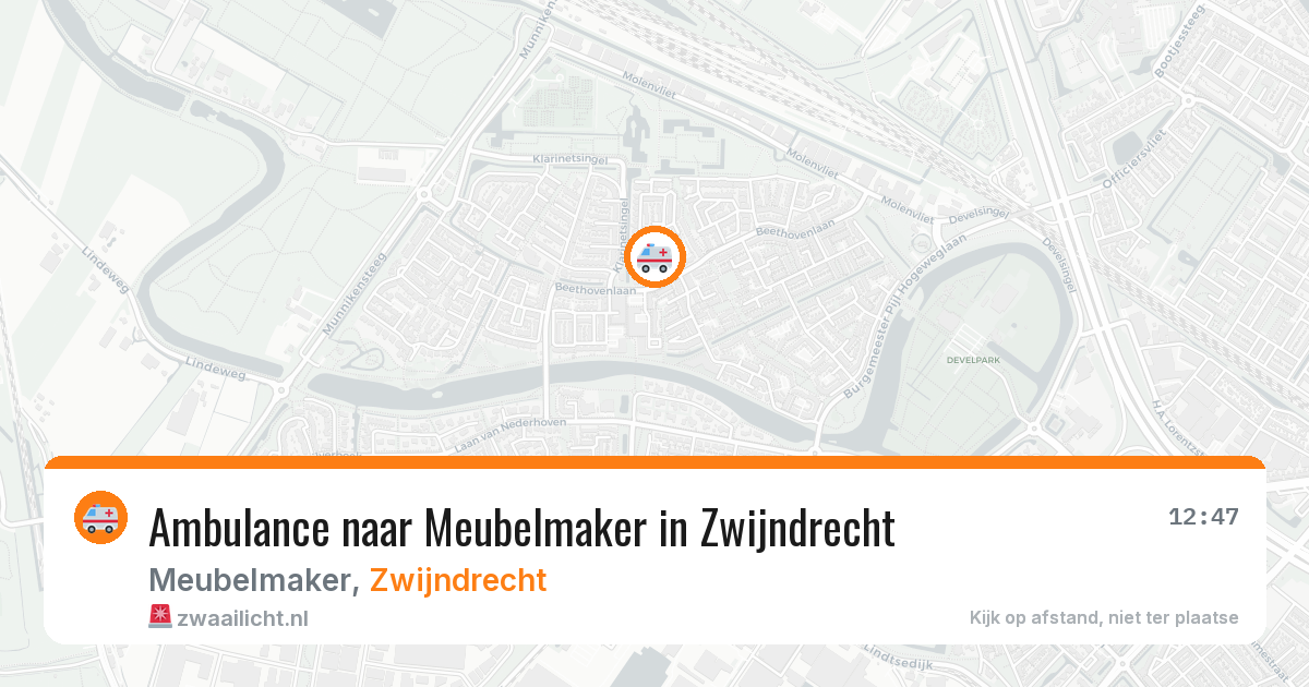 Ambulance naar Meubelmaker in Zwijndrecht — 27 mei 2026