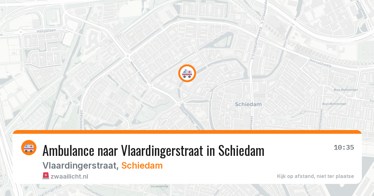 Ambulance naar Vlaardingerstraat in Schiedam — 1 apr 2026