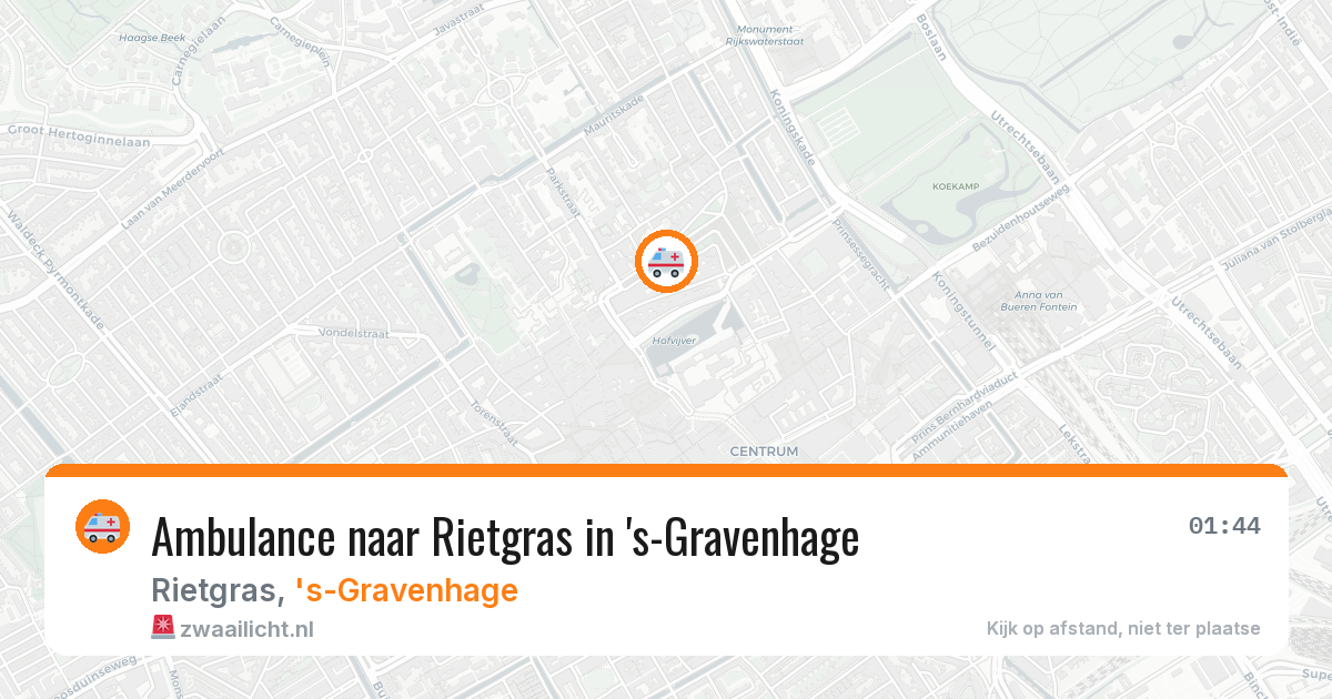 Ambulance naar Rietgras in 's-Gravenhage — 1 feb 2026