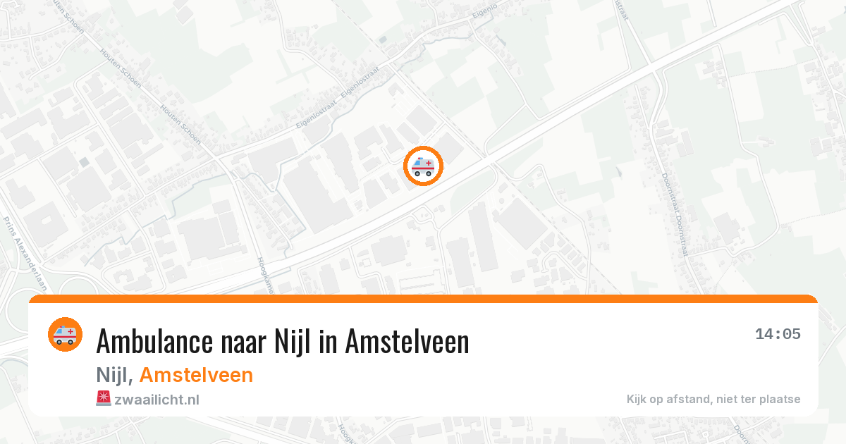 Ambulance naar Nijl in Amstelveen — 16 mrt 2026