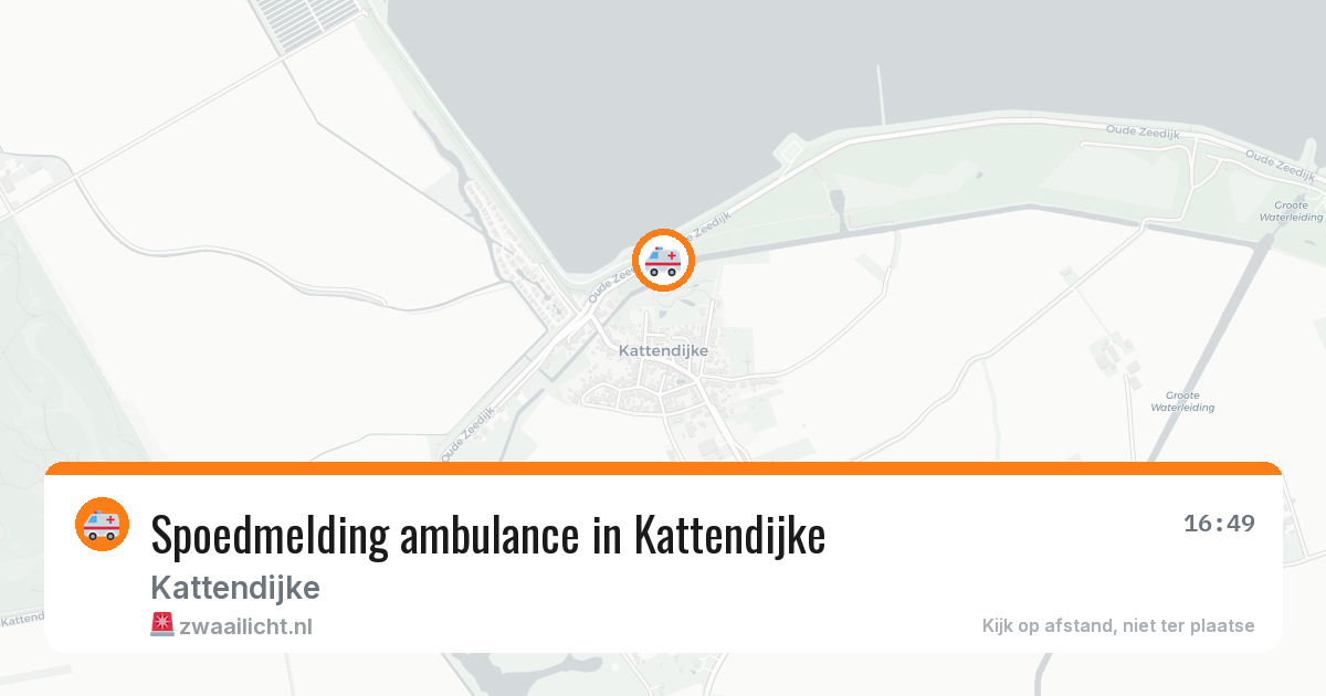 Spoedmelding ambulance in Kattendijke — 6 aug 2026