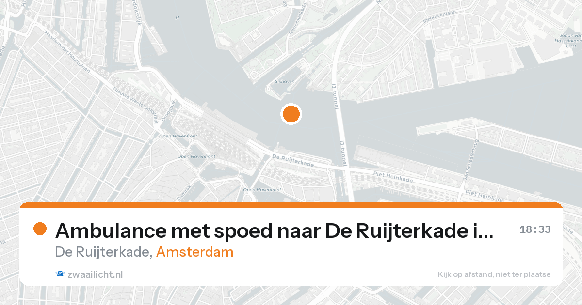 Ambulance met spoed naar De Ruijterkade in Amsterdam — 7 feb 2026