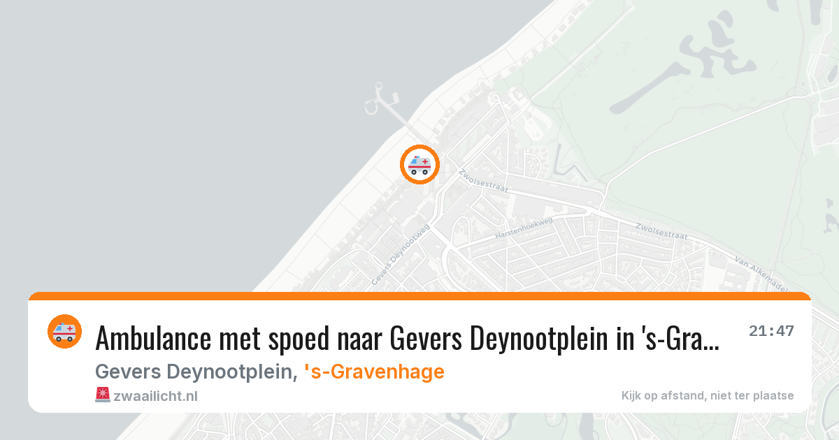 Ambulance met spoed naar Gevers Deynootplein in 's-Gravenhage — 16 jun 2026