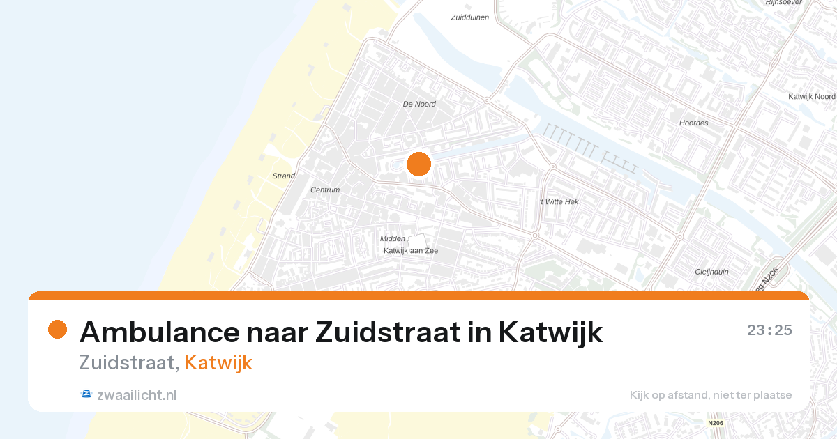 Ambulance naar Zuidstraat in Katwijk — 28 mei 2026
