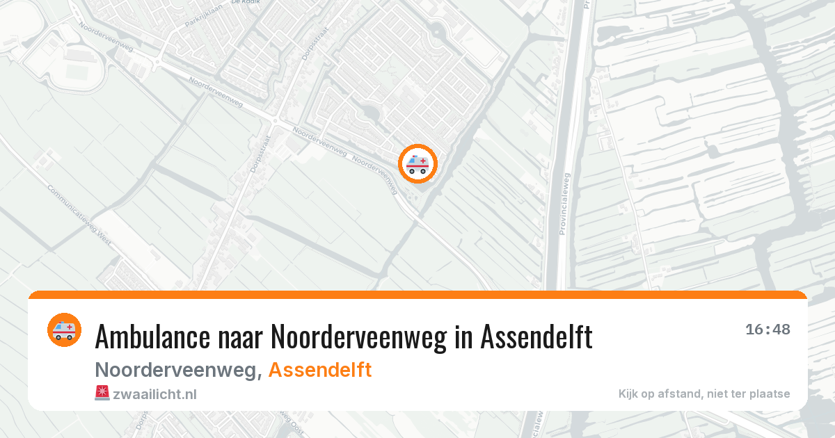 Ambulance naar Noorderveenweg in Assendelft — 7 mei 2026