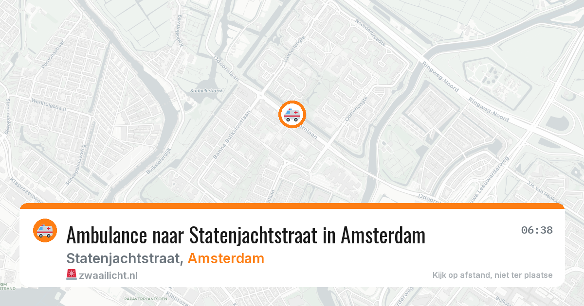 Ambulance naar Statenjachtstraat in Amsterdam — 11 aug 2026