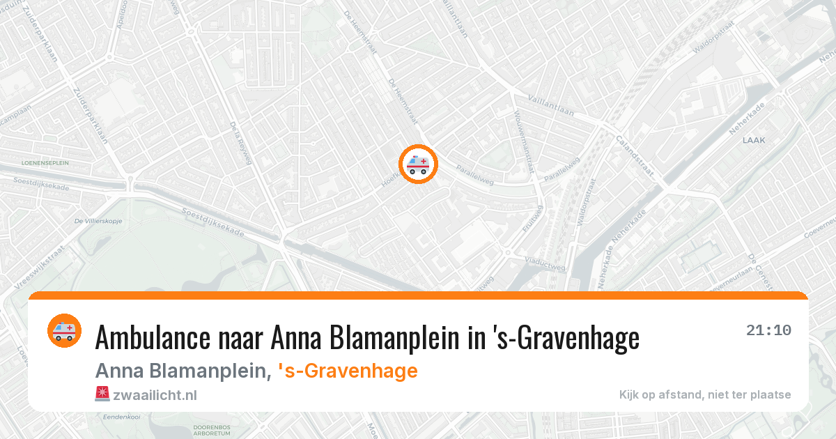 Ambulance naar Anna Blamanplein in 's-Gravenhage — 4 jun 2026
