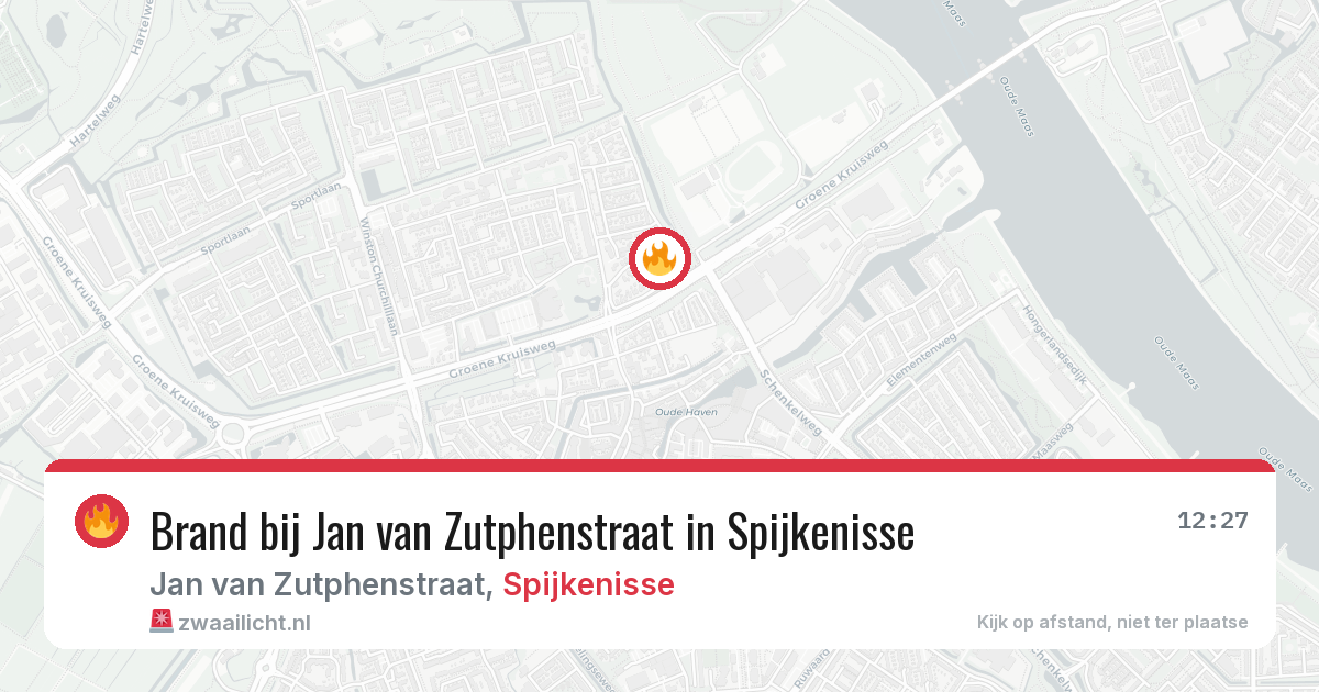 Brand bij Jan van Zutphenstraat in Spijkenisse — 22 mei 2026