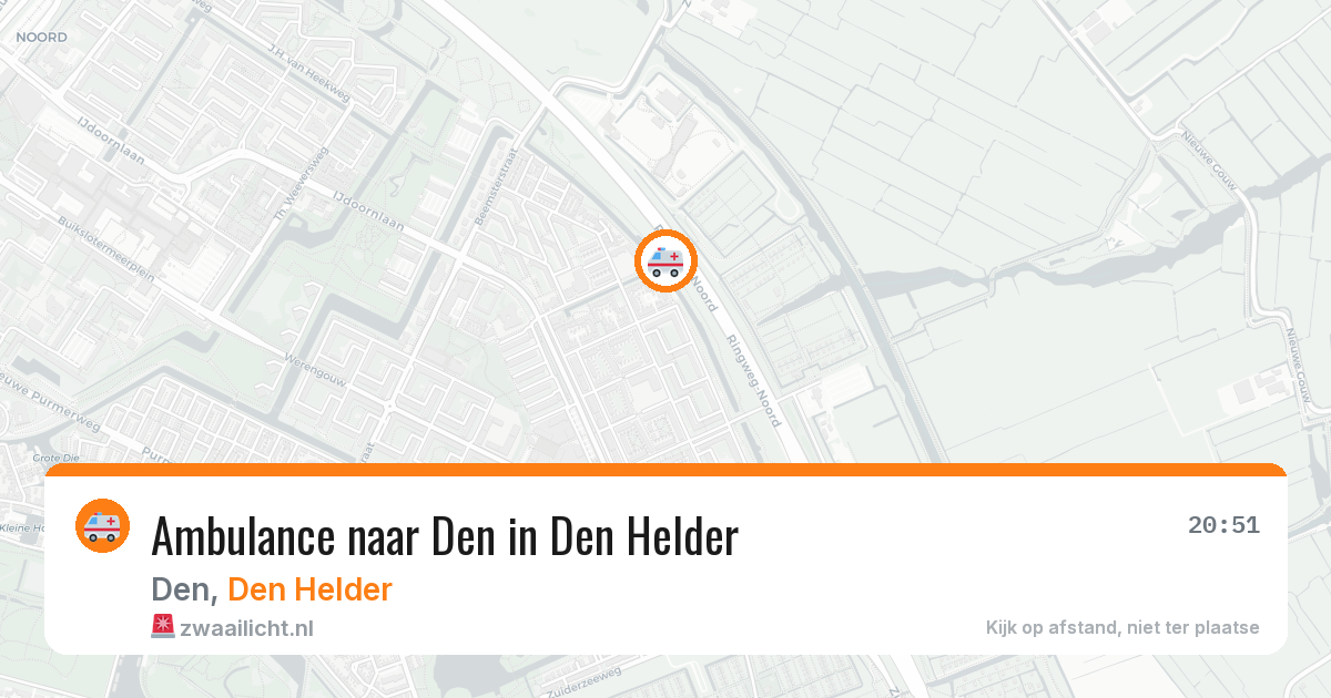 Ambulance naar Den in Den Helder — 29 jan 2026