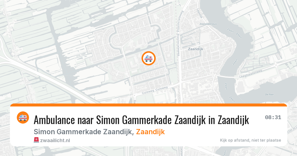 Ambulance naar Simon Gammerkade Zaandijk in Zaandijk — 29 jan 2026