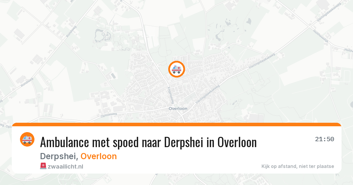 Ambulance met spoed naar Derpshei in Overloon — 17 jun 2026