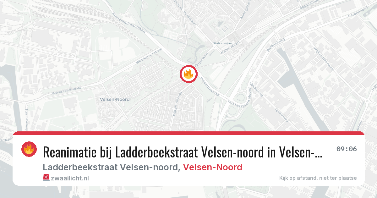 Reanimatie bij Ladderbeekstraat Velsen-noord in Velsen-Noord — 4 apr 2026