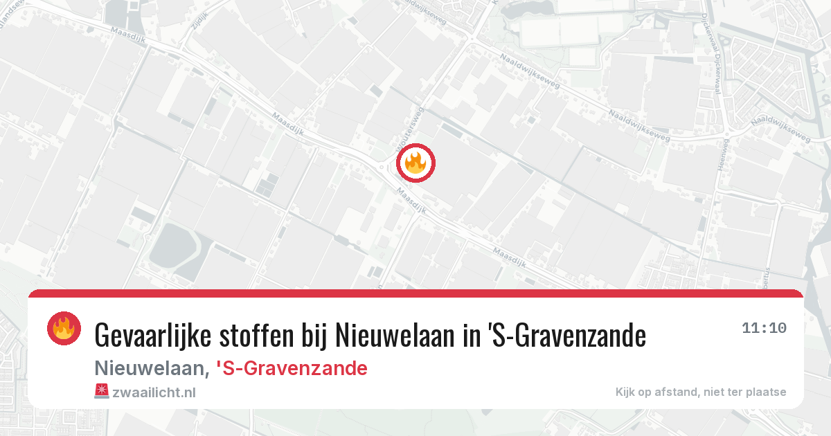 Gevaarlijke stoffen bij Nieuwelaan in 'S-Gravenzande — 29 jan 2026