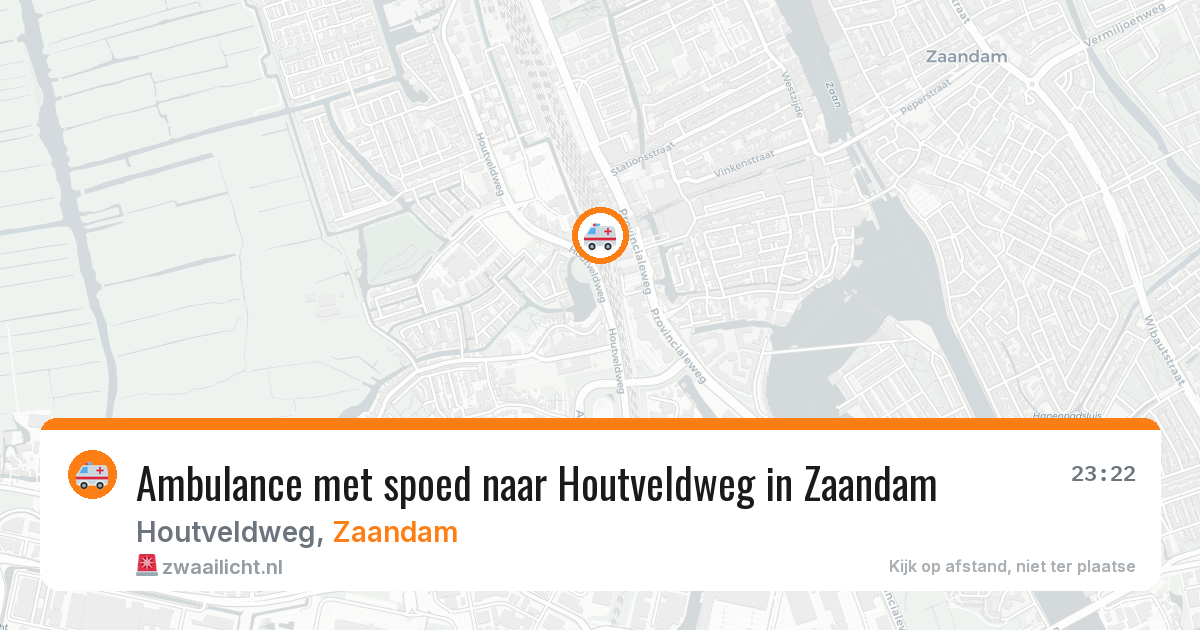 Ambulance met spoed naar Houtveldweg in Zaandam — 6 jun 2026