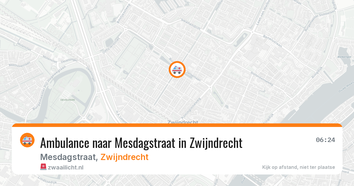 Ambulance naar Mesdagstraat in Zwijndrecht — 6 mrt 2026