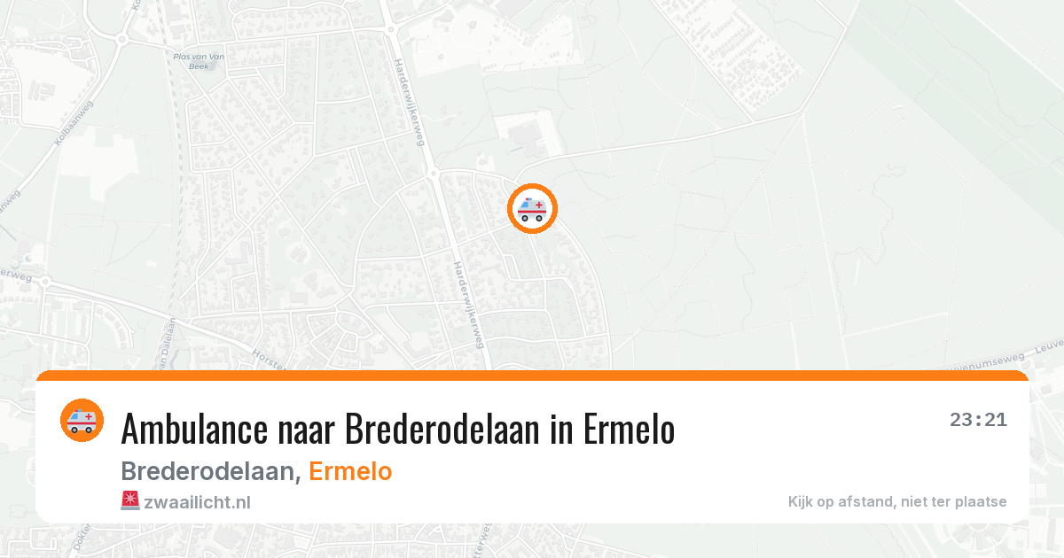 Ambulance naar Brederodelaan in Ermelo — 15 mei 2026