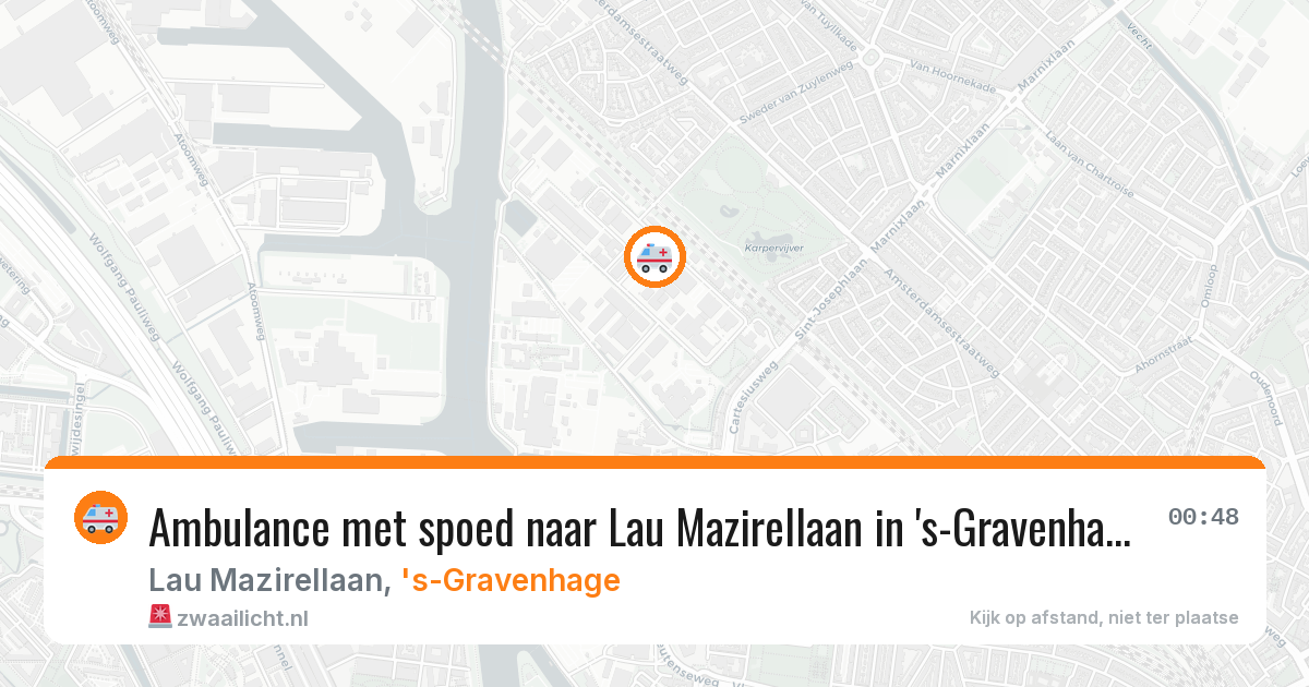 Ambulance met spoed naar Lau Mazirellaan in 's-Gravenhage — 28 jan 2026