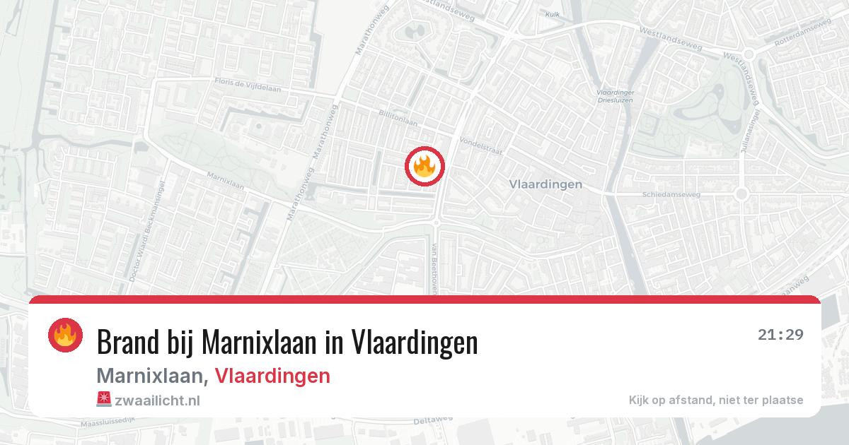 Brand bij Marnixlaan in Vlaardingen — 7 apr 2026
