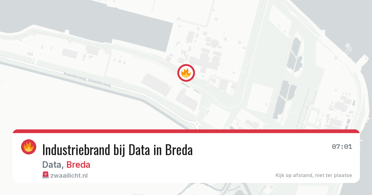 Industriebrand bij Data in Breda — 19 jun 2026
