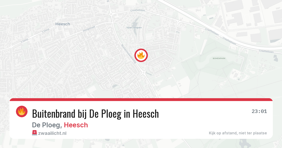 Buitenbrand bij De Ploeg in Heesch — 29 jul 2026