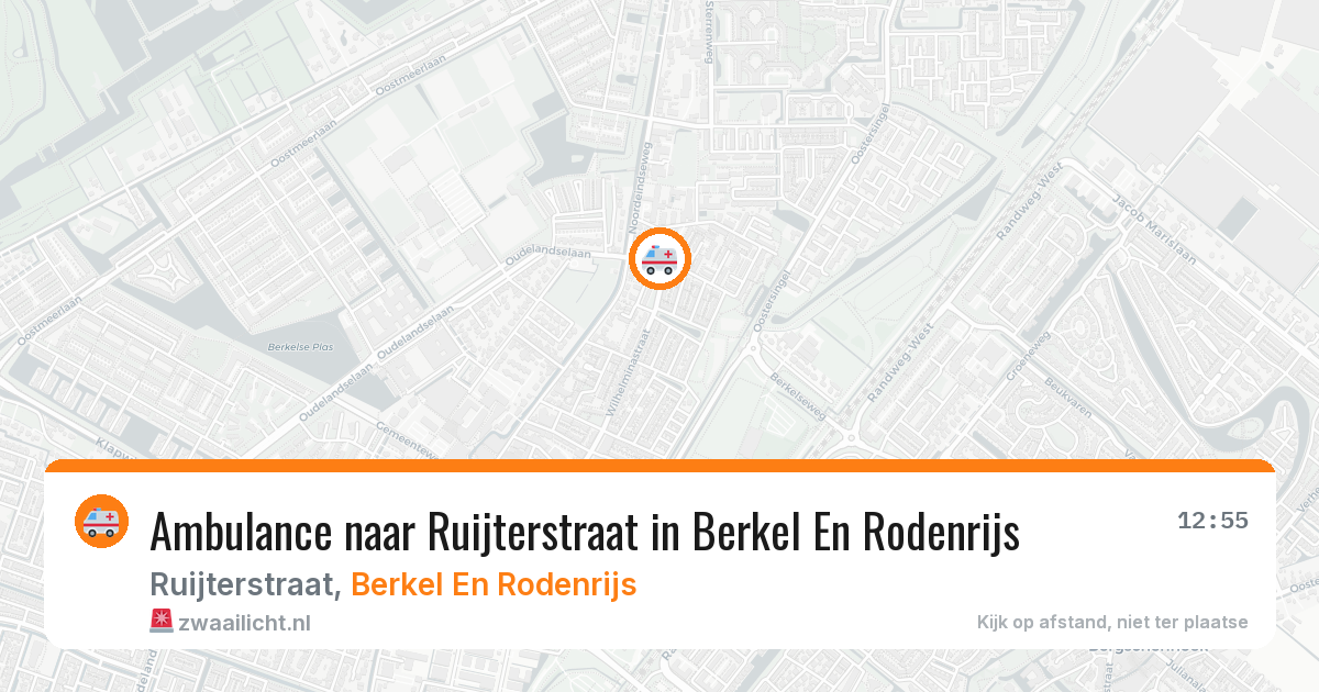 Ambulance naar Ruijterstraat in Berkel En Rodenrijs — 8 feb 2026